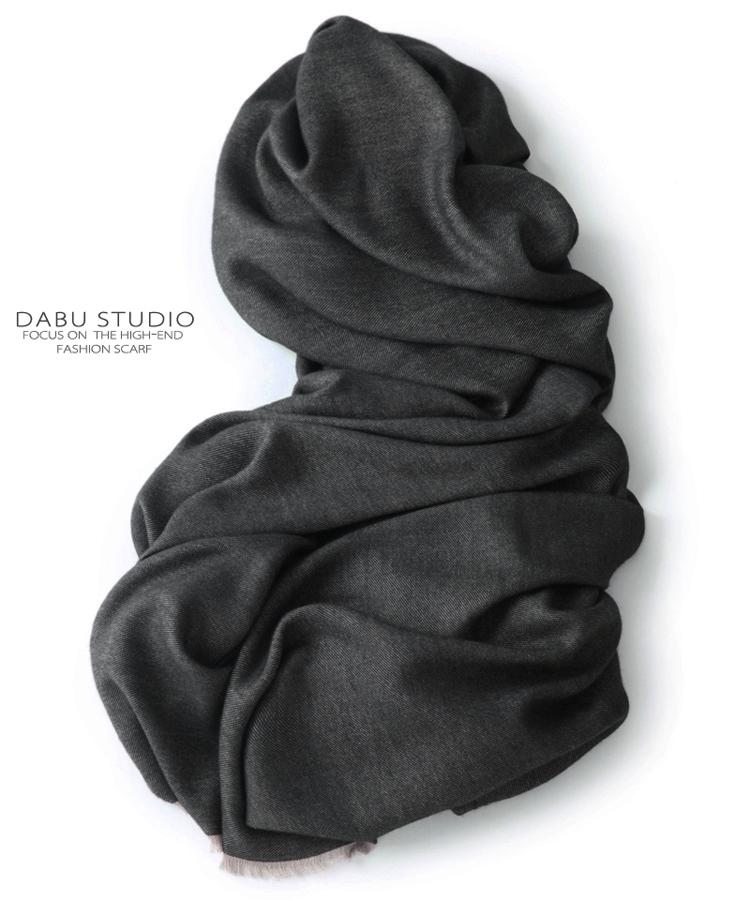 

Hats, Scarves & Gloves Sets Gentleman's High Quality Men's And Women's Neutral Green Double-sided Solid Color Imitation Cashmere Scarf,