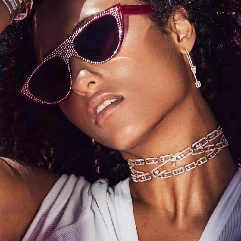 

Hibride Top New Fashion Choker Necklaces Cubic Zircon Micro Pave Setting Women Party Accessories with free shipping N-11751