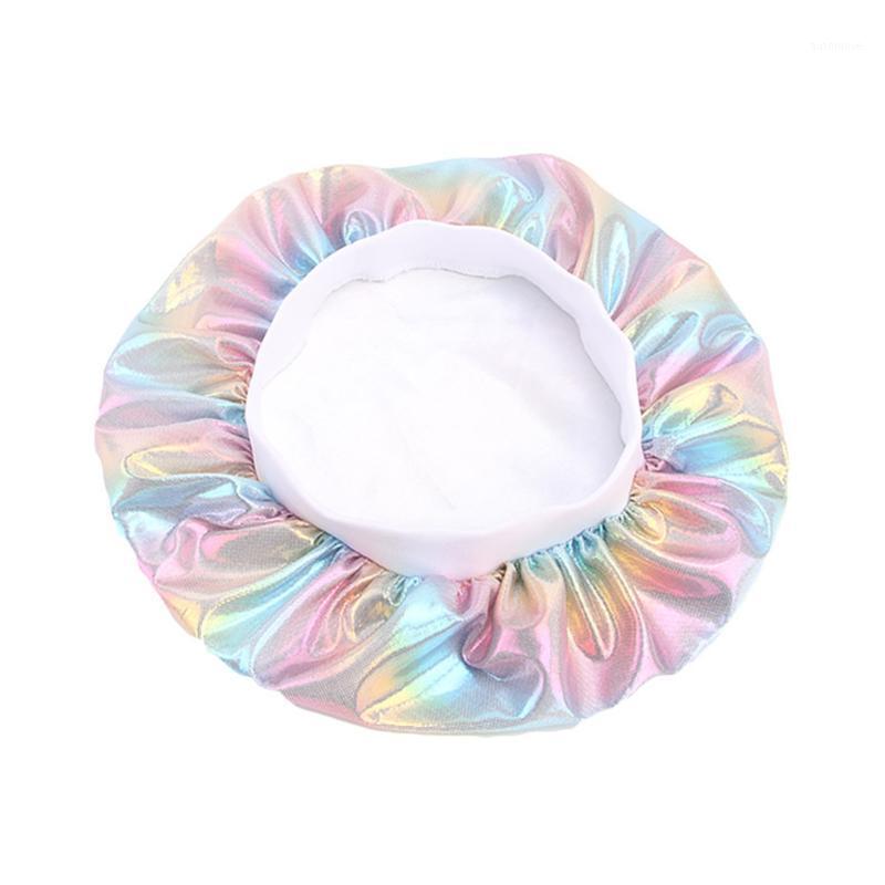 

Fashion Ladies Hair Care Wide Band Turban Bonnet Head Cover Chemotherapy Sleeping Hat Women Night Cap Soft Salon Elastic Shower1, Black