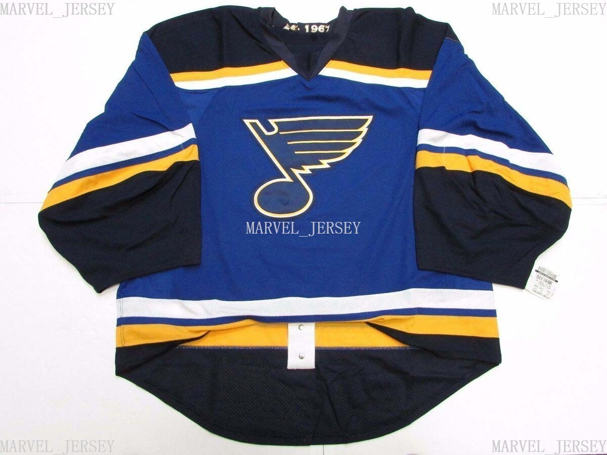 

Cheap custom ST. LOUIS BLUES NEW HOME JERSEY GOALIE CUT 60 Add any name number, Black