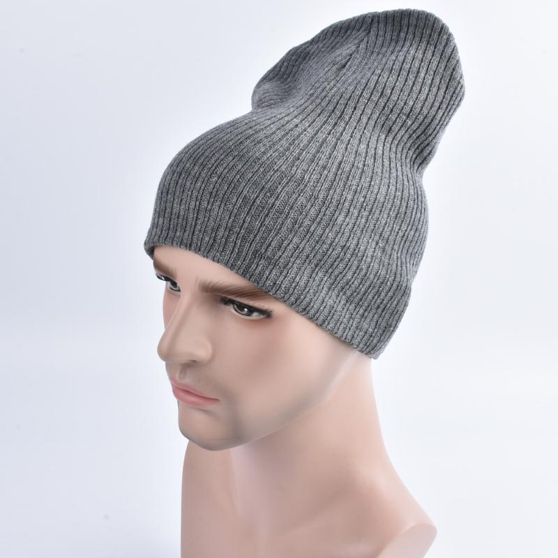 

Unisex Women Men Knitted Hat Elastic Beanie Solid Color Ribbed Slouchy Hat Casual Outdoor Sport Warm Winter Gorro De Inverno