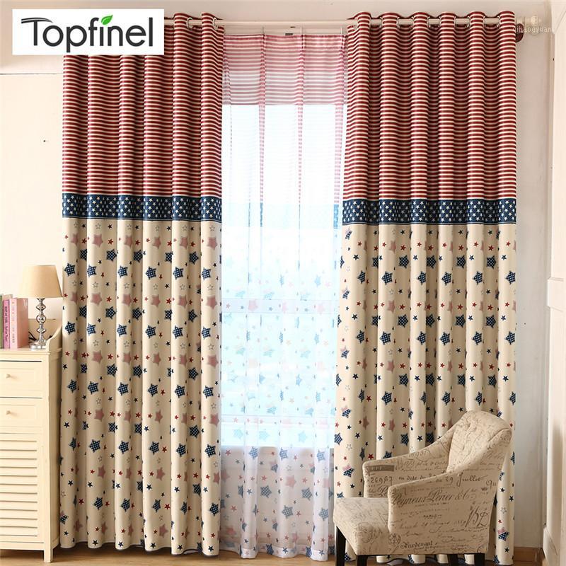 

Topfinel Curtain For Living Room Bedroom Curtains Kitchen Window Panel Drapes Window Decoration Printing Small star pattern1, Tulle