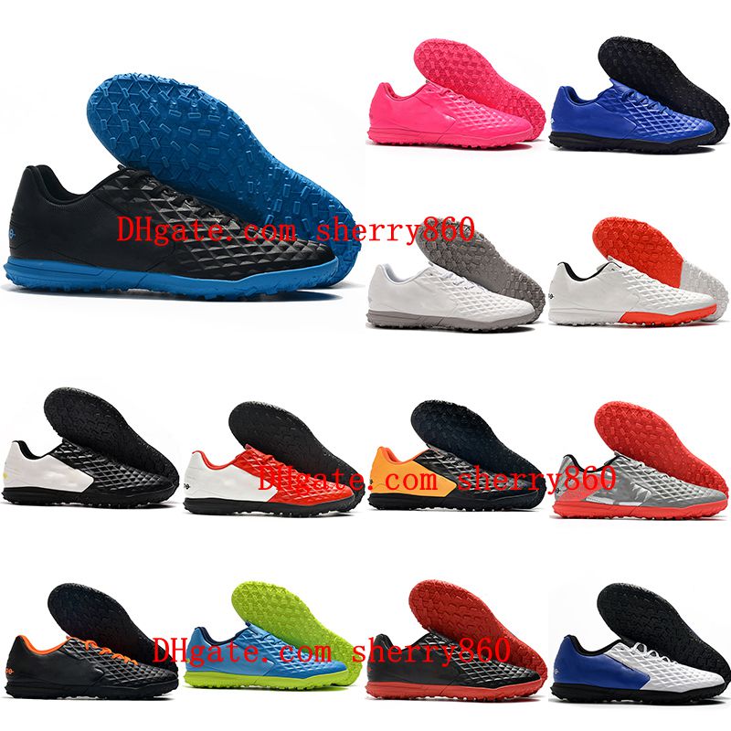 

2021 soccer shoes mens cleats Tiempo Legend VIII club TF turf leather football boots scarpe da calcio, As picture 15
