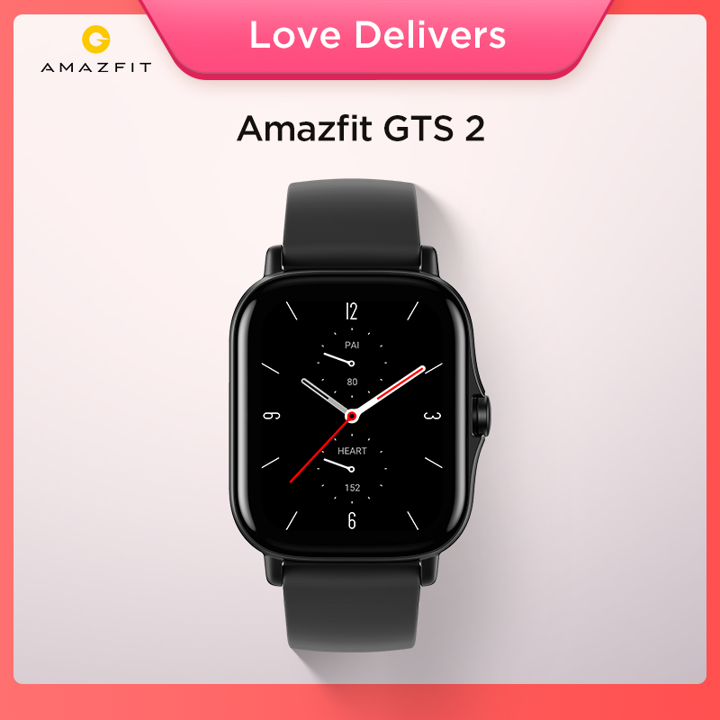 

New Original Amazfit GTS 2 Smartwatch 5ATM Water Resistant AMOLED Display Long Battery Life Smart Watch For Android IOS Phone