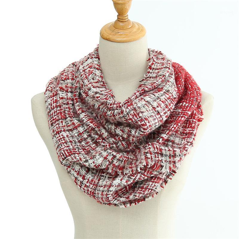 

Scarves 2021 Women Winter Warm Knitted Infinity Scarf Chunky Snood Neck Collar Circle For Ladies1