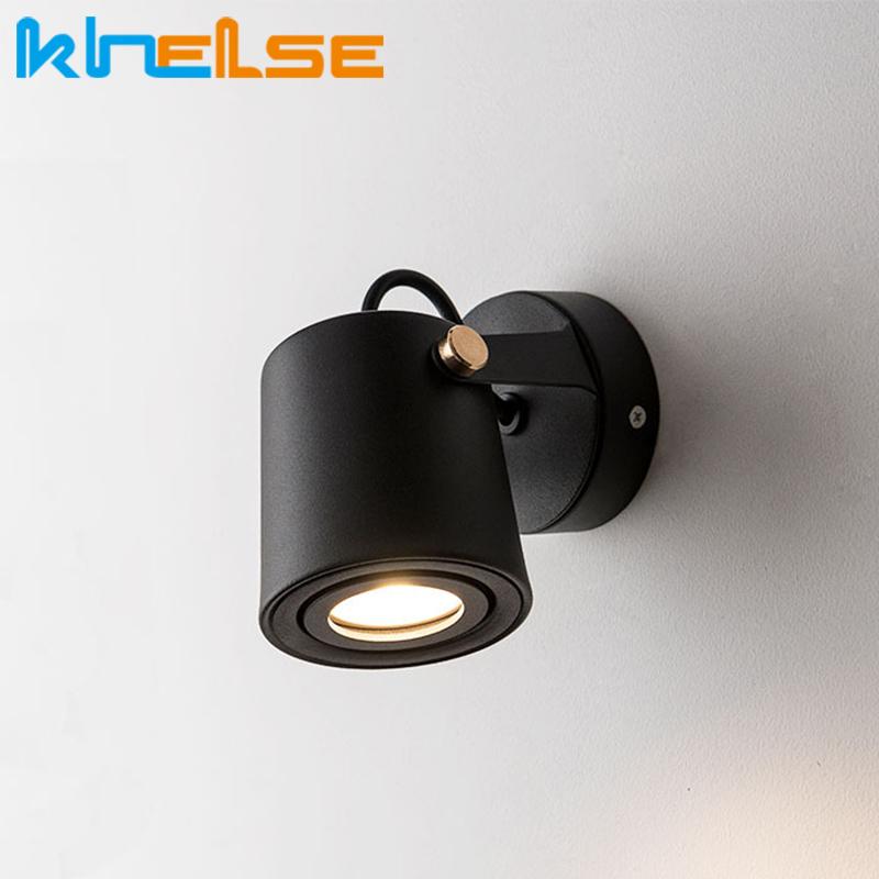 

Nordic Wall Lamp With Switch Iron Wall Lamp GU10 Bedside Led Sconce Light Bedside Indoor Home Interior