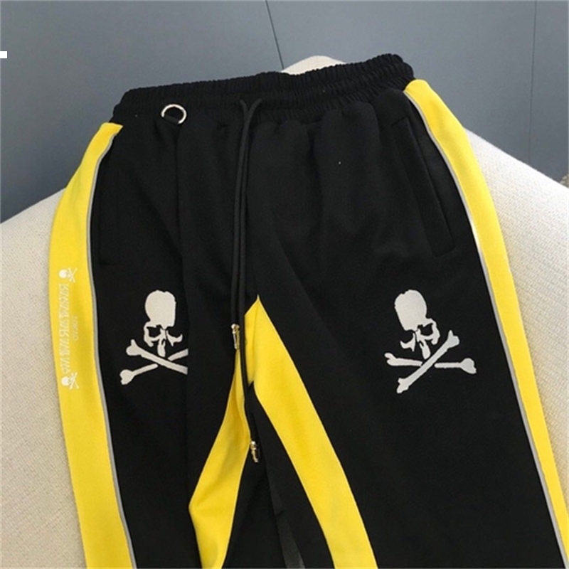 

New Striped 2021 Reflection Glow Dark in a Straight Line Sweeatpants Luxury Designer Woman Pants Dtl0 16IT, Peach red