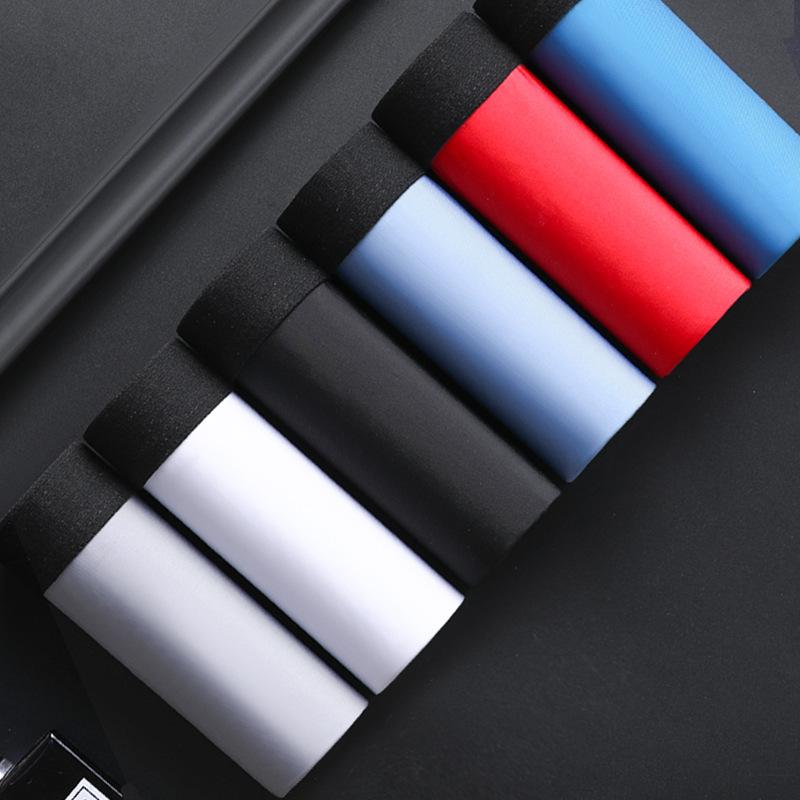 

Seamless men's underwear ice silk cotton crotch summer boys boxer shorts panties large size ultra-thin breathable