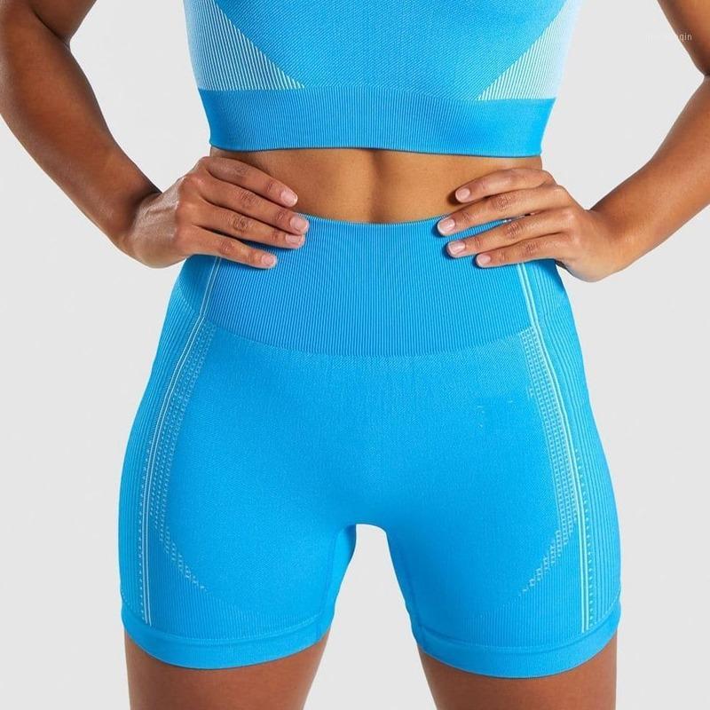 

Seamless Shorts Sexy Yoga Shorts Women Sport Wear Fitness Short Pants Skinny Push Up Gym Clothing Solid Color Elastic Breathable1, Red