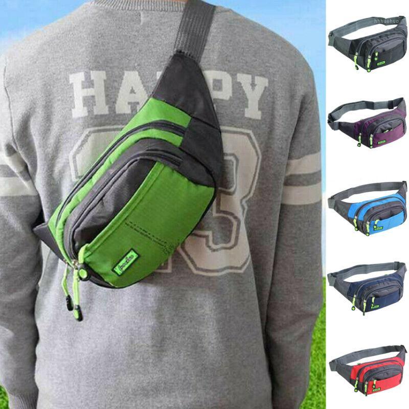 

Fashion Mens Women Canvas Messenger Bag Unisex Big Sport Shoulder Waist Crossbody Bag1, Black