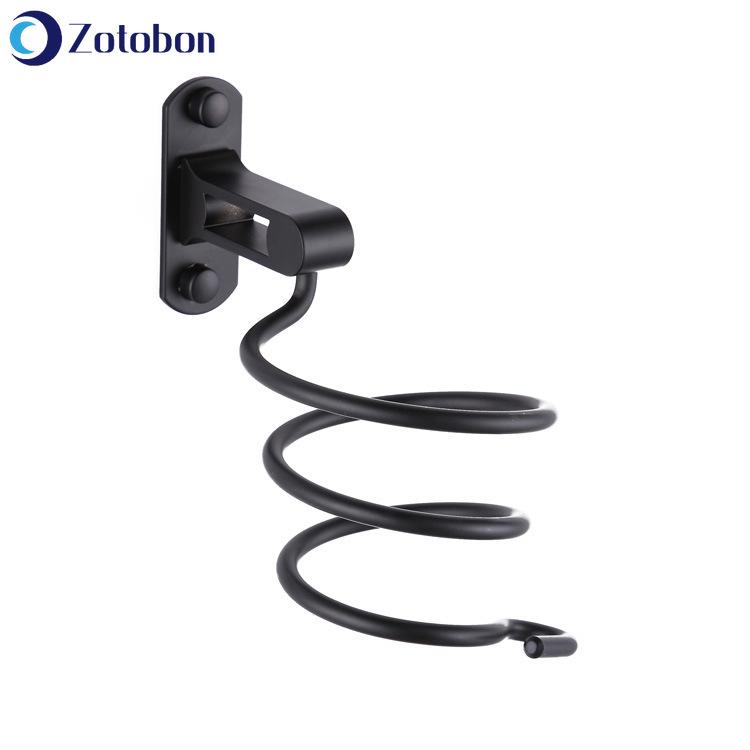 

ZOTOBON Punch Wall Mounted Hair Dryer Rack Aluminum Hairdryer Straightener Holder Blower Stand Bathroom Hair Drier Shelf H217