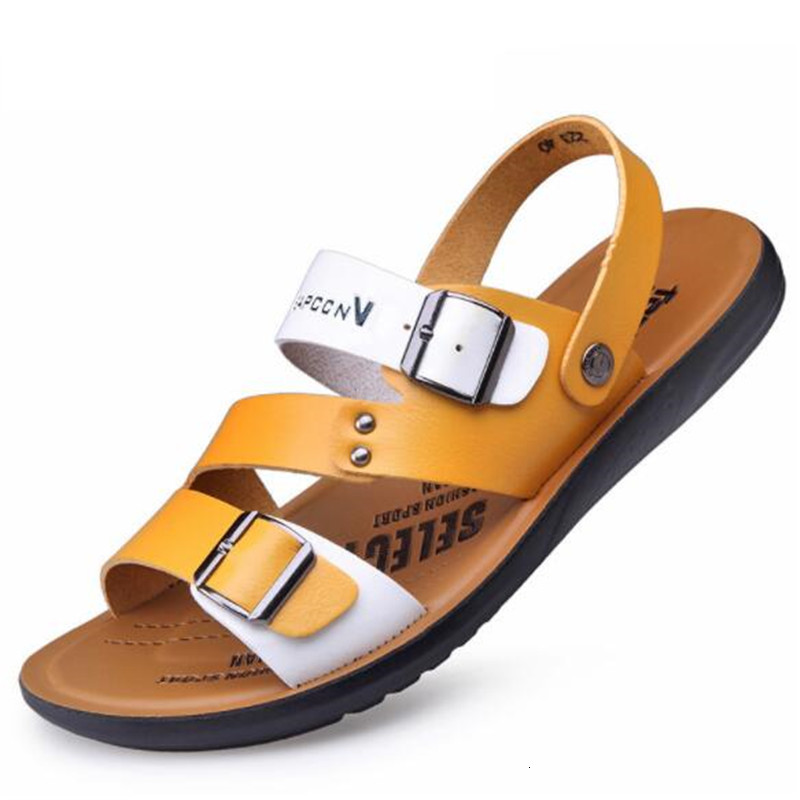 

Men's Sandals Color Matching Comfortable, Casual Light Resilience to Anti-slip Design Shoes Ltdq, 06
