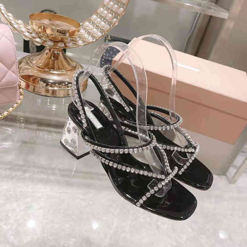 

Sandals Luxury women's sandals Stereo crystal diamond Size35-39 XLP7, 1# shoe box