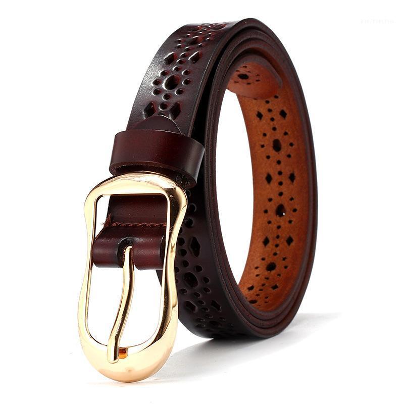 

Belts Genuine Leather For Women Second Layer Cowskin Woman Belt Vintage Pin Buckle Strap Jeans, Black;brown