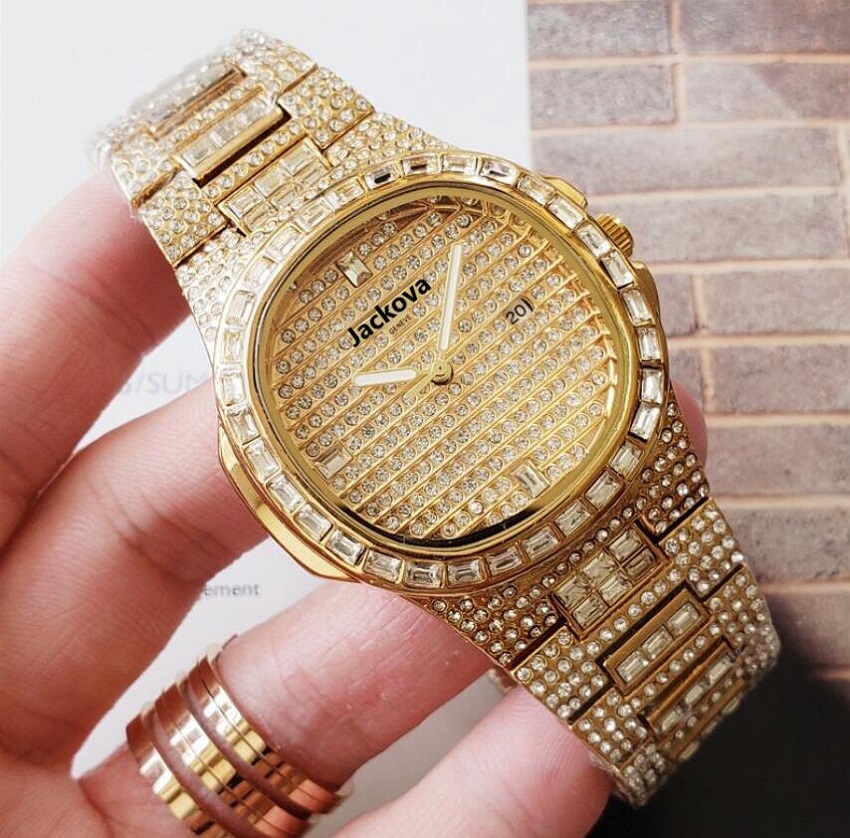 

Dropshipping Rose Gold Stainless Steel Bracelet Watch Women Men Square Designer Quartz Watches Hip Hop Diamonds Ladies Clock Female, Slivery;brown