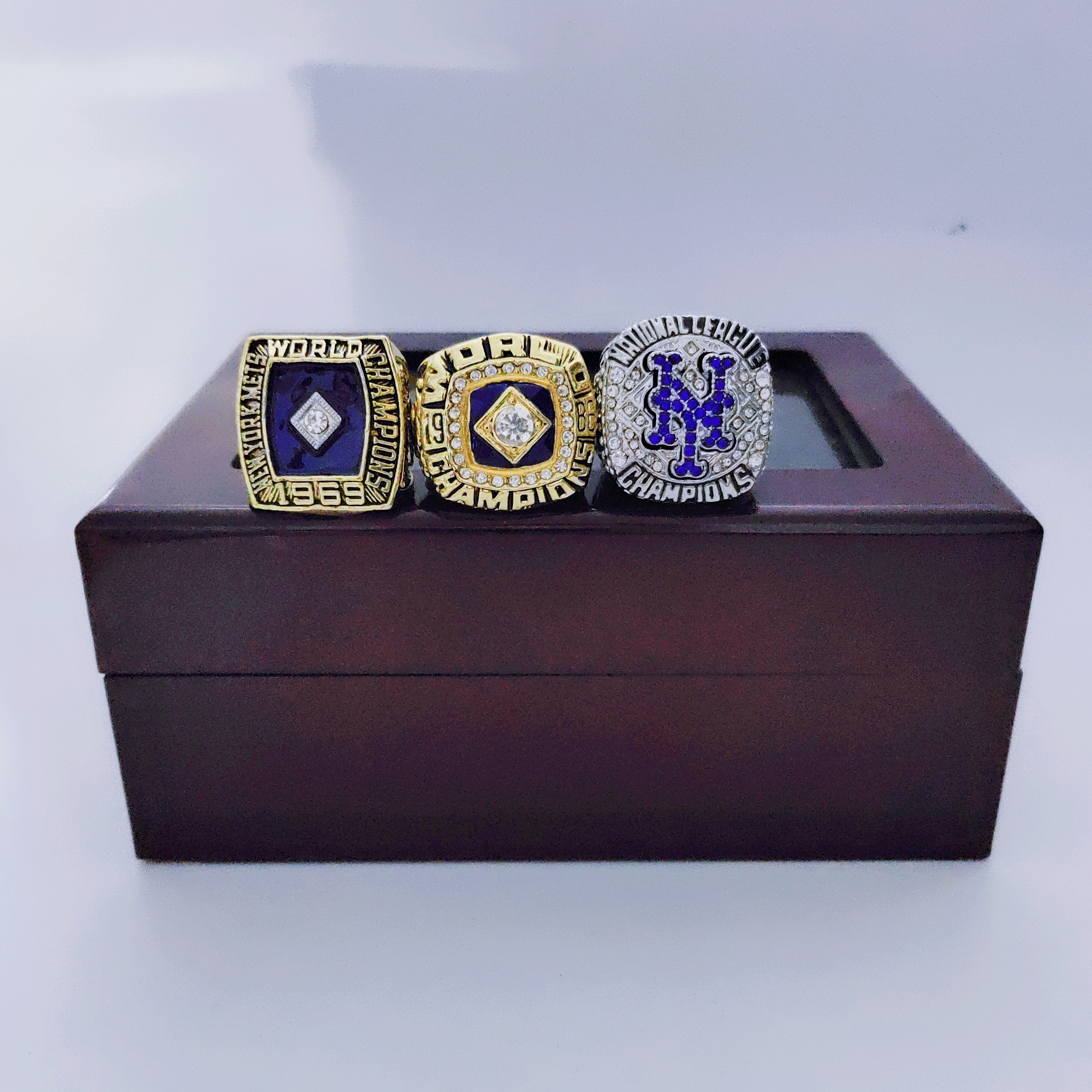 

1969 1986 2015 met's Championship ring 3PCS Fan Men Gift Wholesale Drop Shipping