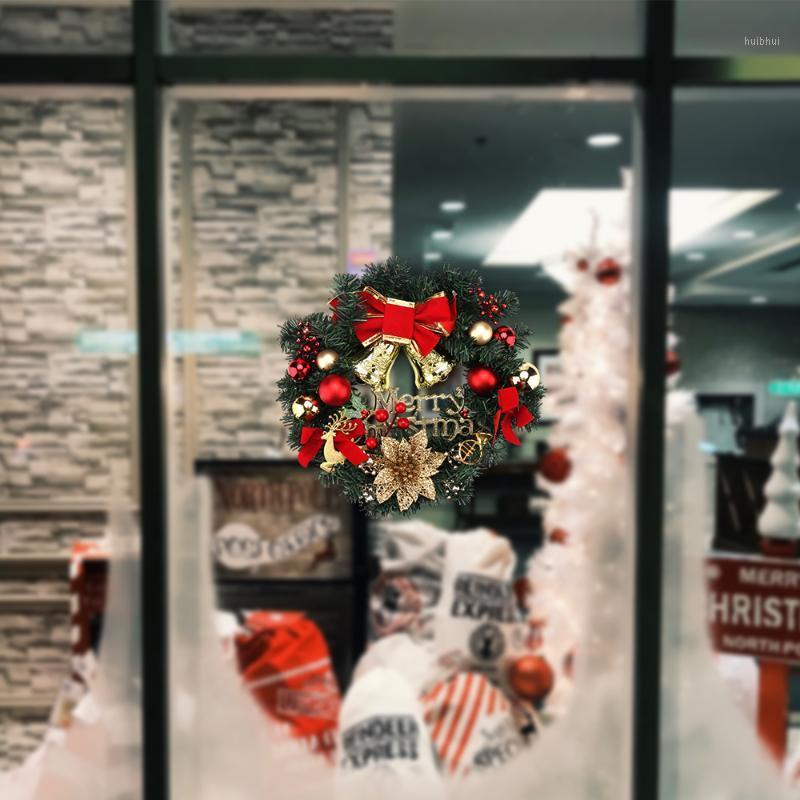 

30cm Christmas Wreath Artificial Rattan Garland Wedding Christmas Tree Decor DIY Hanging Weaved Garlands Craft1, As shown