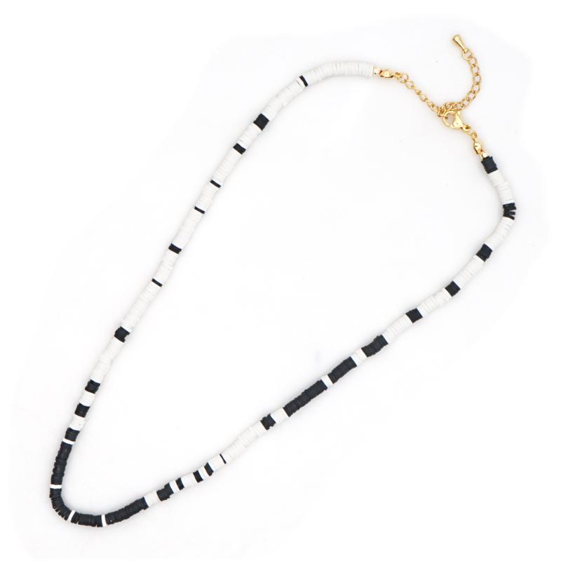 

Go2Boho Necklace For Women Vinyl Heishi 4mm Beads Choker Necklaces Jewelry Kolye Summer Fashion Collares Boho Adjustable Clasp