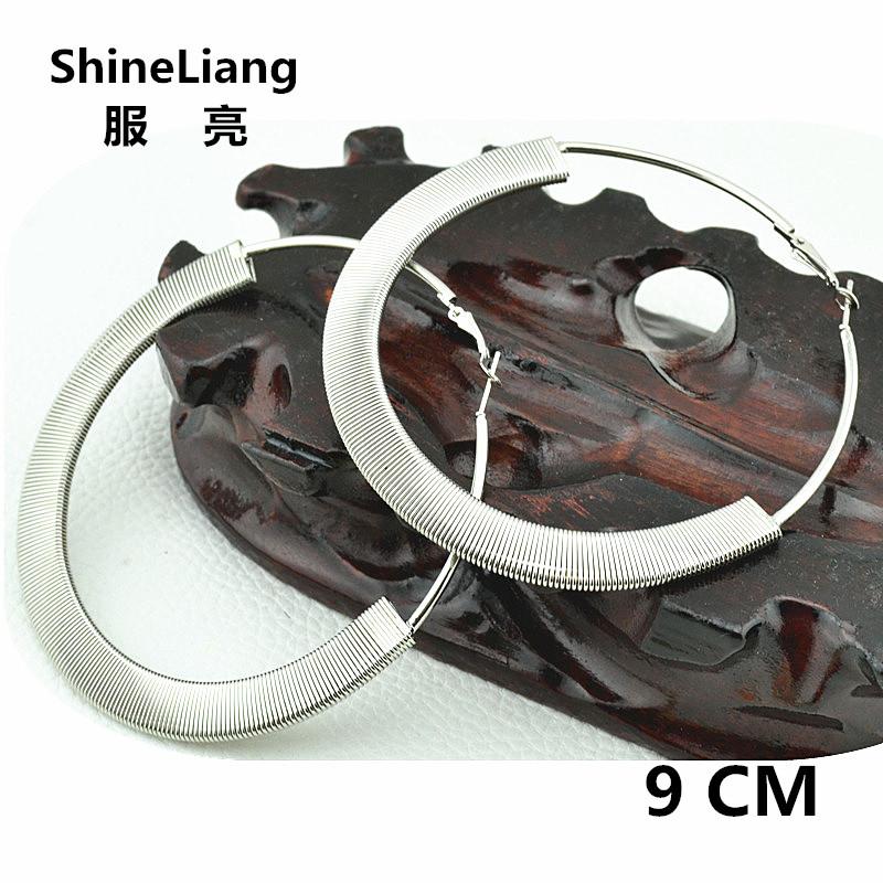 

Big circle Hoop Earrings for women Fashion jewelry Brincos de senhora exaggerated punk personality style Accessories Earrings
