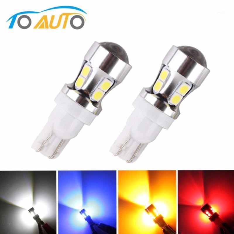 

2 PCS T10 10 smd Canbus OBC Error Free Bulbs Interior LED DRL 194 W5W Car lamps External Auto Lights Xenon White /Red/Blue/Amber1, As pic
