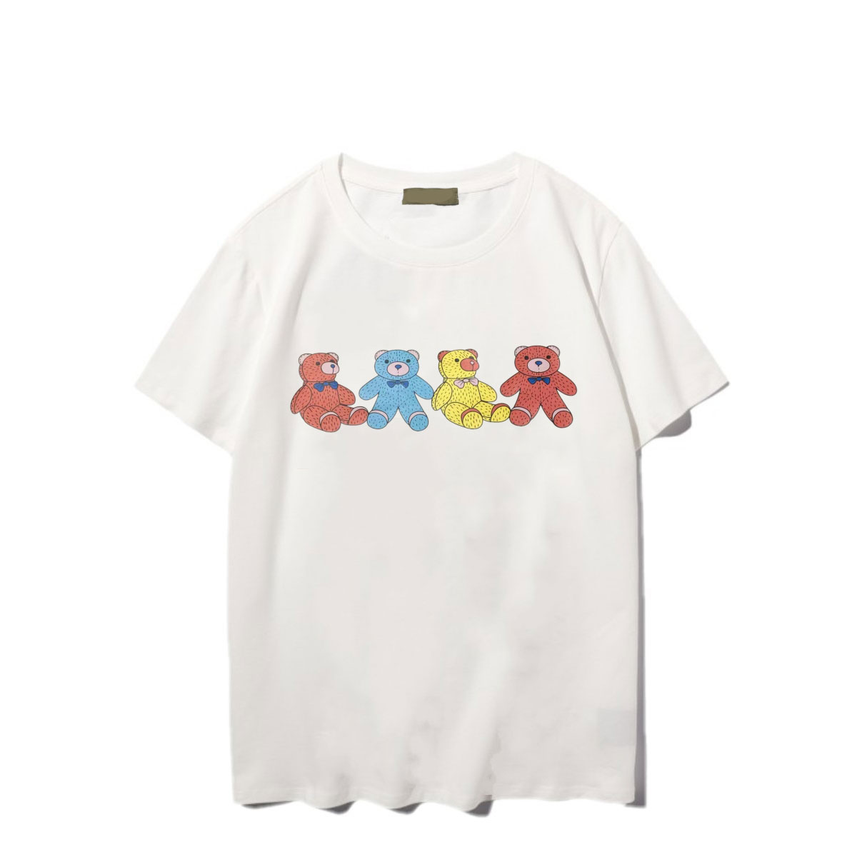 

Tshirt Fashion 2022 Summer Letter Print T-Shirts Women Men O-Neck Cotton T Shirt Unisex Short Sleeve Tee Tops S-2XL, White;black