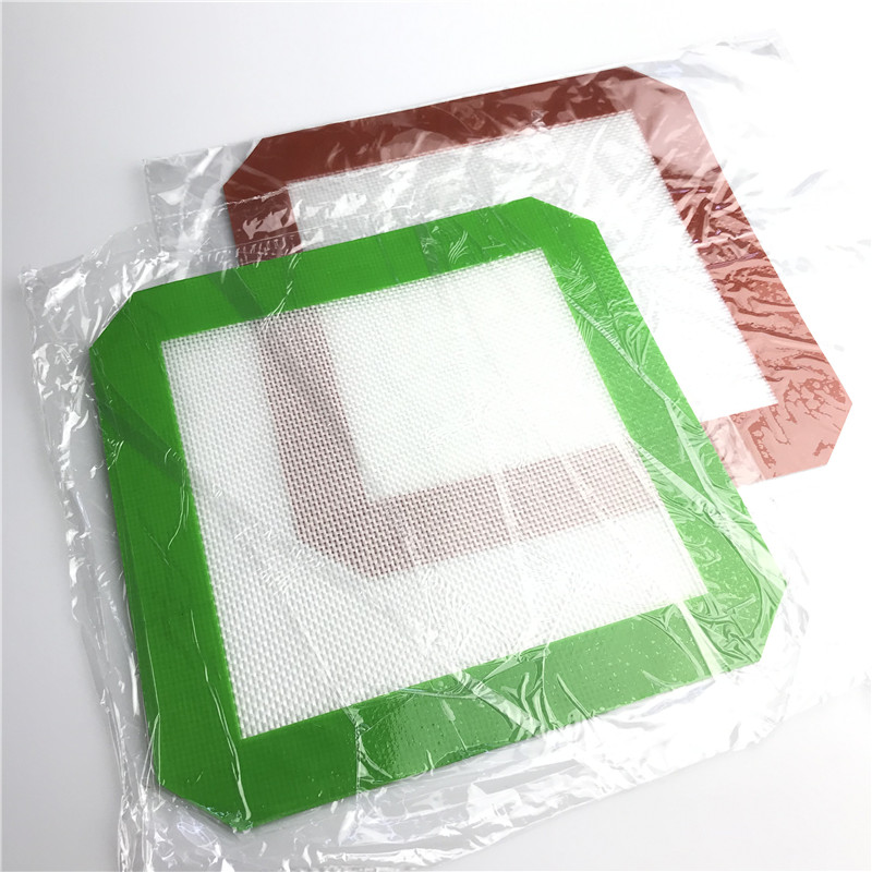 

20cm L Colorful Silicone Mat Non-Stick Hookah Plastic Wax Oil Dab Dinng Tale Baking Mats for Glass Bong Water Pipes Smoking
