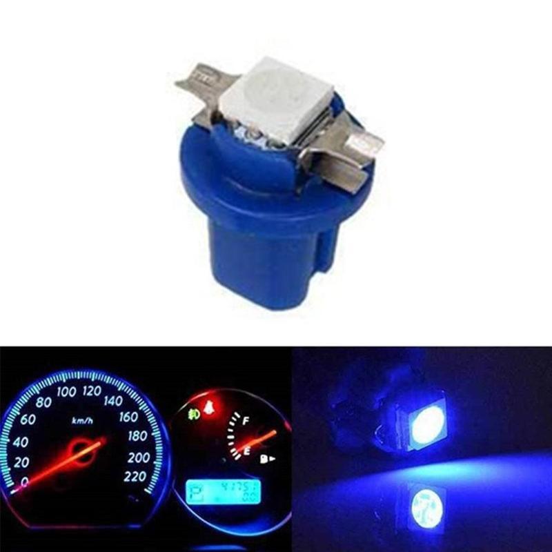 

10Pcs Lamp Car Gauge Dash Bulb Dashboard instrument Light Wedge Interior Lamp 10X B8.5D 509T B8.5 Led 1 SMD T5, As pic