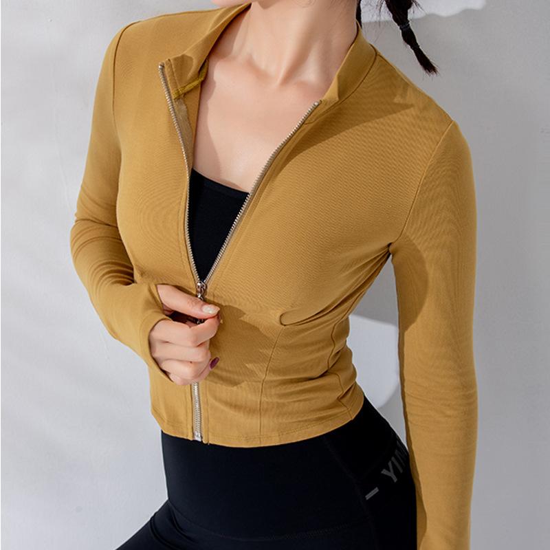 

Women Sport Jackets Mesh Patchwork Fitness Quick Dry Yoga Coat Zipper Running Jacket Female Sportwear Slim Gym Workout Tops, Black