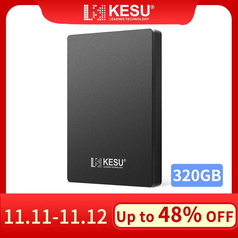 

KESU 2.5 Inch External Hard Drive 320GB USB 3.0 HDD Portable External HD Hard Disk for Desktop Laptop Server Black/Blue/Red