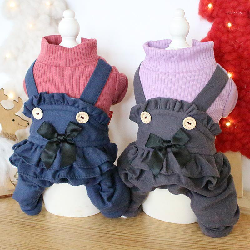 

Dog Clothes Lace Striped Cat Dog Jumpsuits Jacket Coat PET Clothing For Dogs Pet Winter Warm Products Puppy Chihuahua1, Scarlet