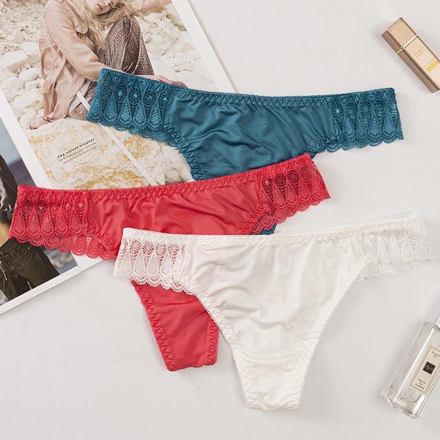 

Fashion Thongs sexy lace transparent underwear women panties briefs lingerie lady intimate briefs women G-Sting, Black