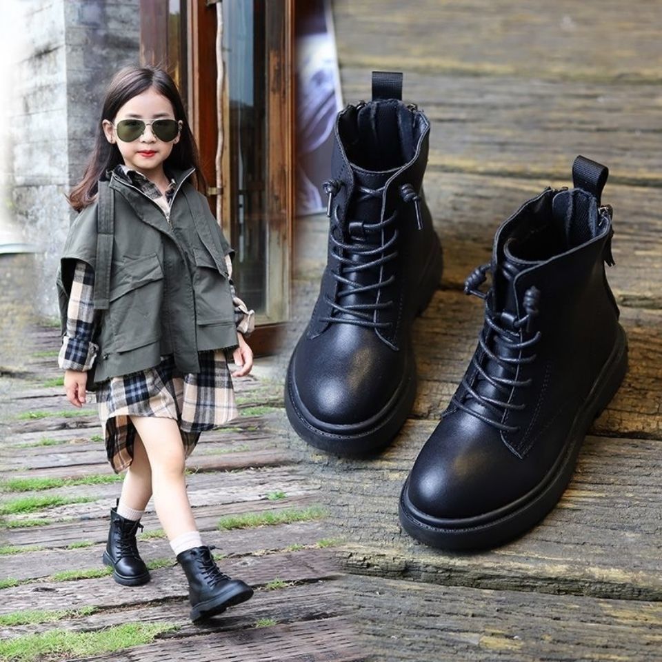 

Fashion Children's Martin Boots Girls Boots Non-Slip Warm Autumn Winter Kids Shoes Black 3 4 5 6 7 8 9 10 11 12T Y1111, 36