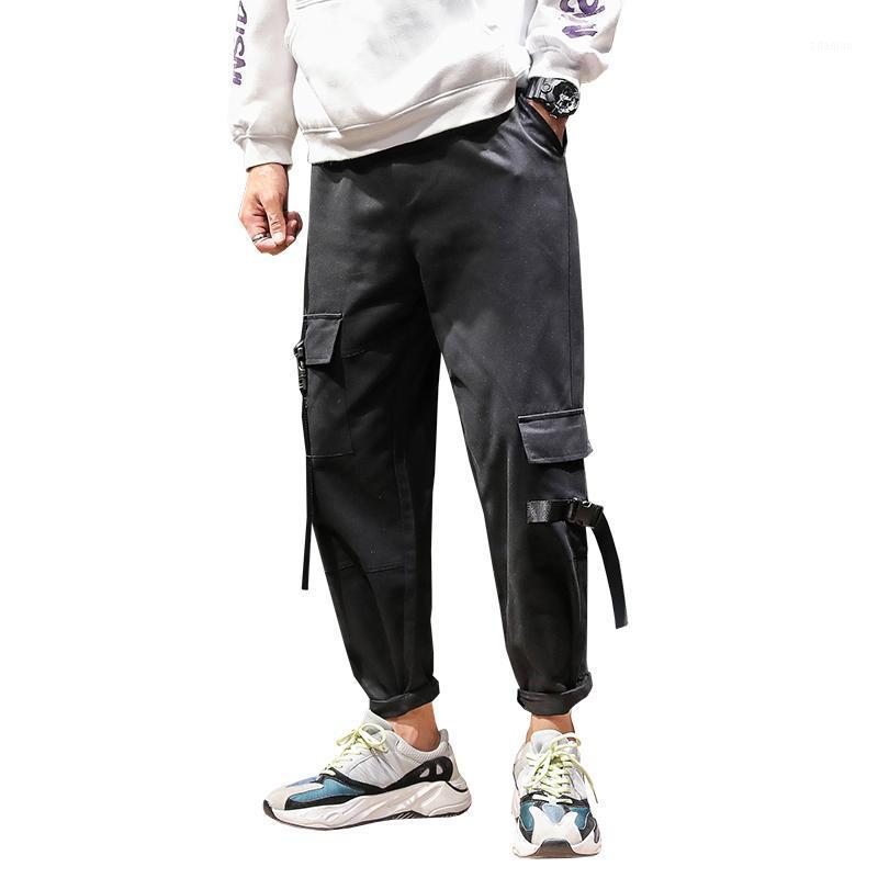

Nice Autumn Men Harem Pants Mens Hip Hop Cargo Ripped Sweatpants Joggers Trousers Male Fashion Ankle- Length Pants Streetwear1, Khaki