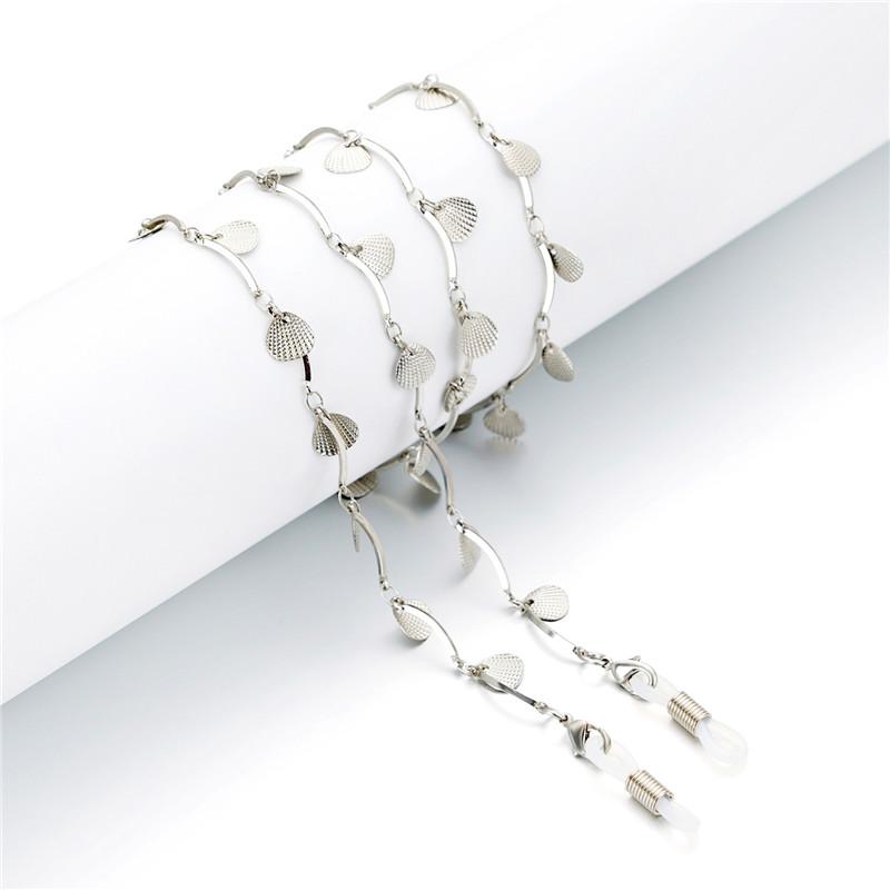 

Gold Silver Shell Beads Tassel Link Chain Eyeglasses Chains Reading Glasses Sunglasses Strap Cord Holder Face Mask Neck Headband