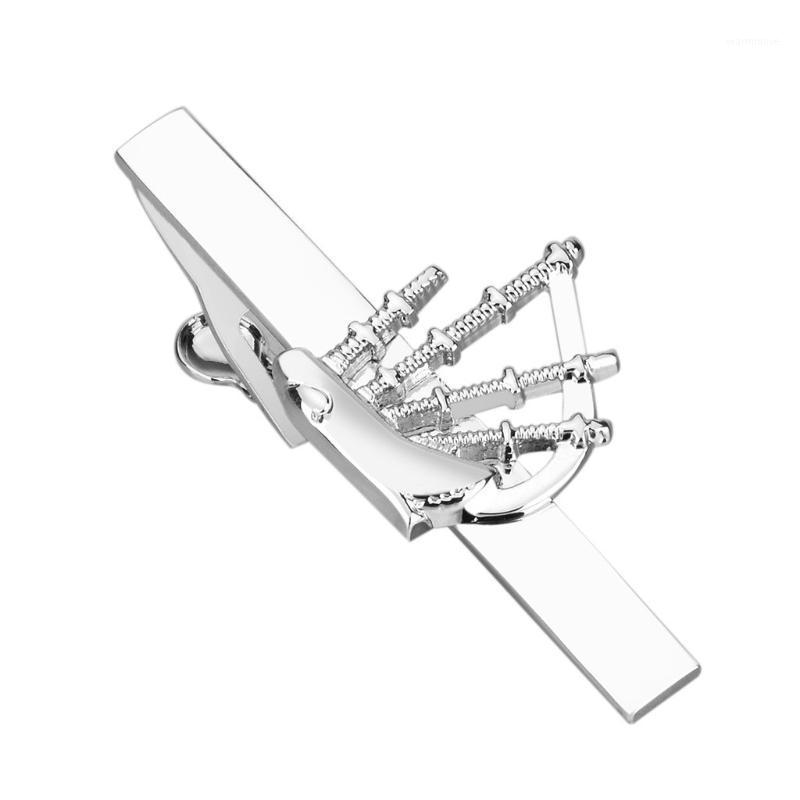 

Novelty Tie Clip High-end Men's Business Tie Accessories Personality Bagpipe Musical Instrument Pin Necktie Clips Jewelry Gift1