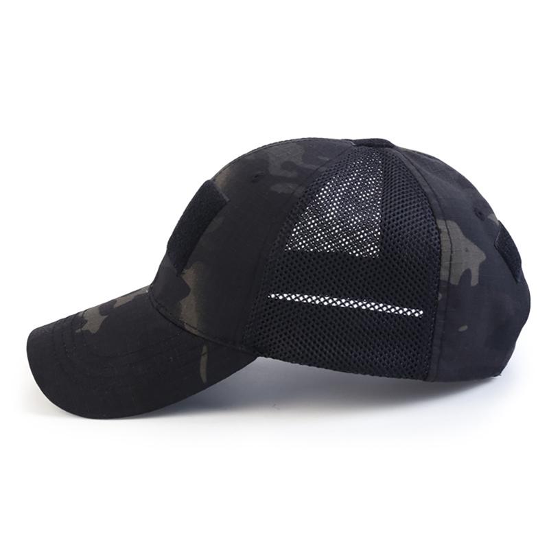 

Hunting Mesh Cap Tactical Army Hat Sport Snapback Stripe Cap Camouflage Hat Simplicity Army Camo, Cs