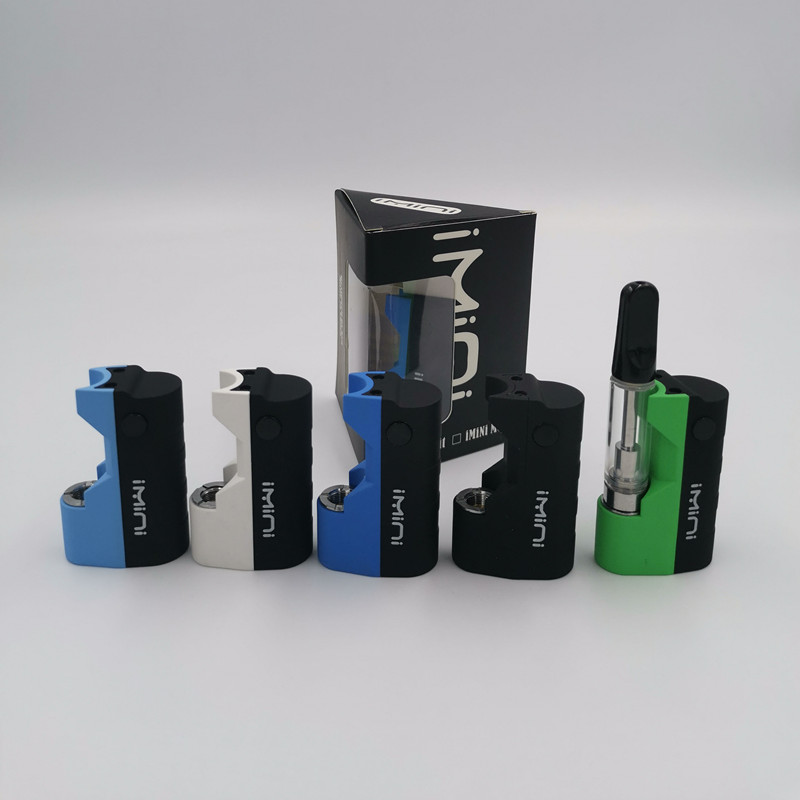 

Original imini Thick oil Cartridges Vaporizer Kit 500mAh Box Mod Battery 510 Thread TH210 Tank Wax Atomizer vape pen Starter vapor DHL free, Mixed color (no cartridges )