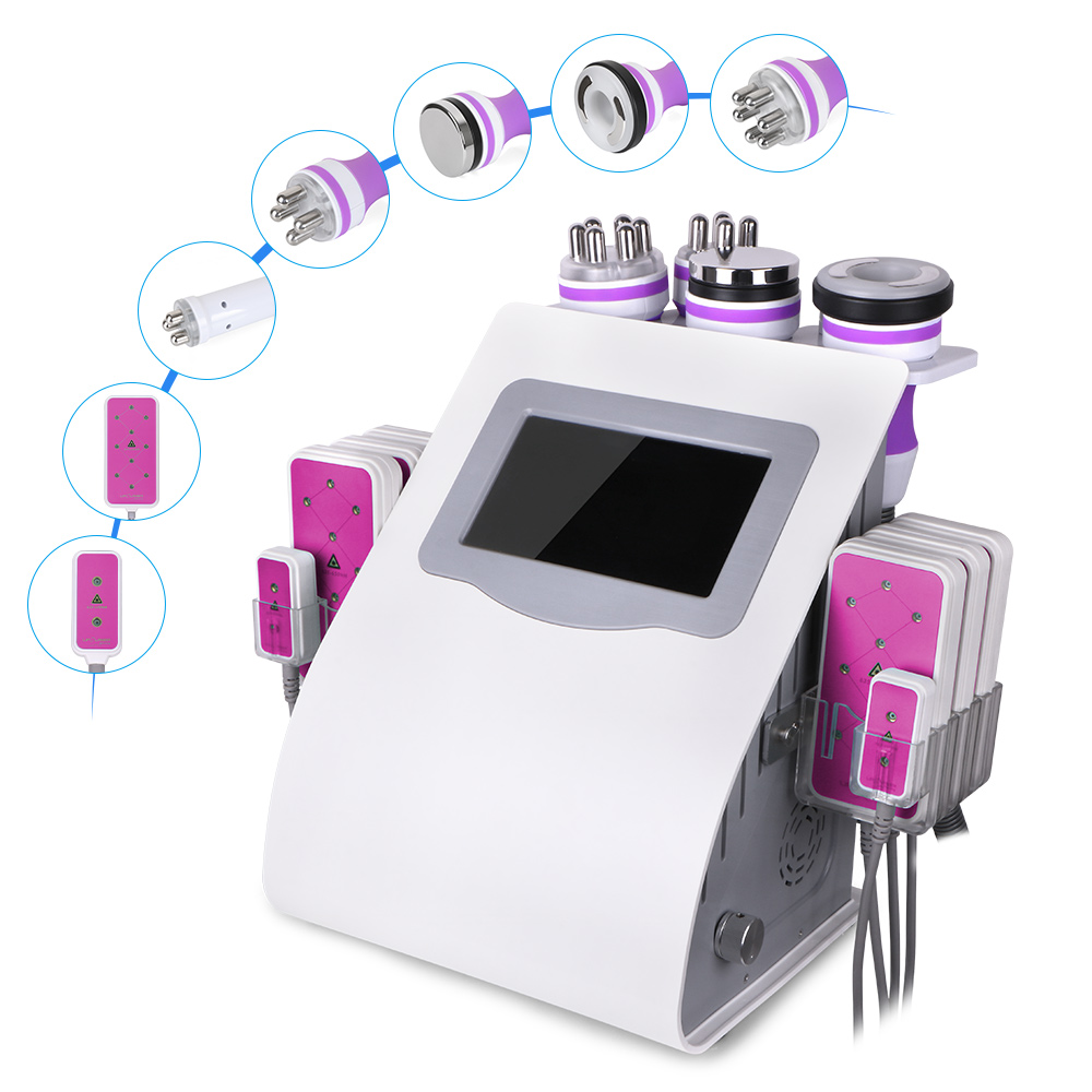 

Mychway 6 in 1 Cavitation Ultrasound Ultrasonic Fat Loss Skin Tightening Body Sculpt Slimming Beauty Machine