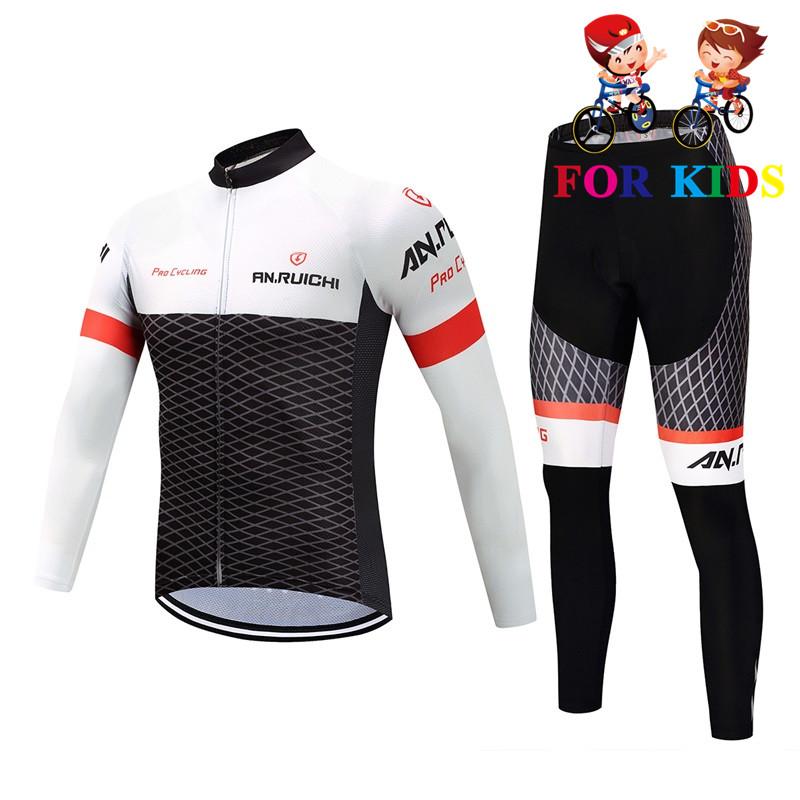 

Radfahren Jersey Jungen Fruhling/Herbst Radfahren Kleidung MTB Triathlon Kleidung Kinder Set Sport Anzug