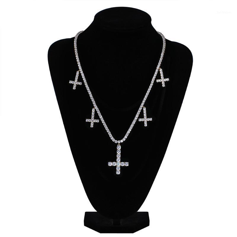 

Lucky Sonny Shining CZ Tennis Chain Necklace Cross Charm Pendant & Necklace 60cm Women Men Necklaces Bijoux Silver Color Jewelry1