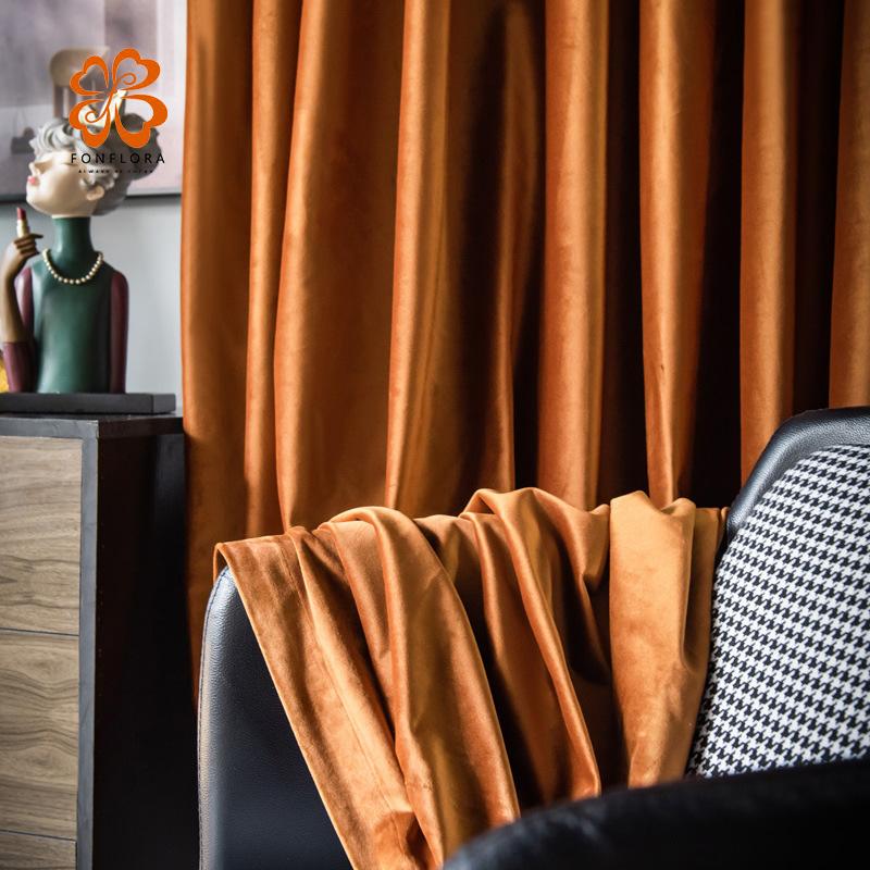 

Solid Velvet Curtains for the Living Room Modern Drapes Blackout Curtain for Bedroom Custom Window Treatments Panel Ready Made, Green