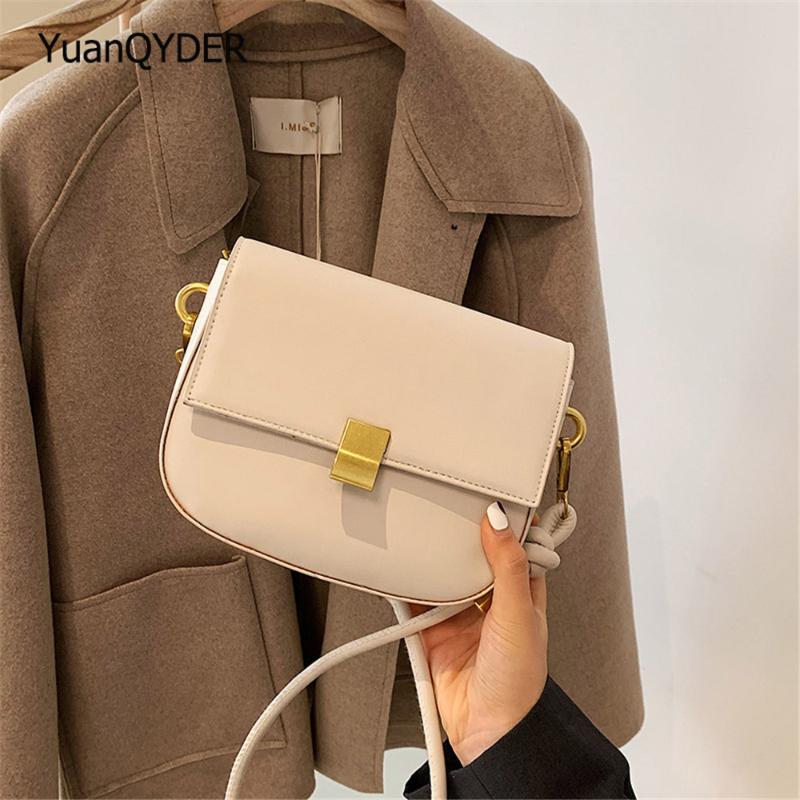 

Crossbody Bags for Women Metal Lock Clutch Bag Designer High Quality Leather Shoulder Bag Fashion Messenger Bags, Black