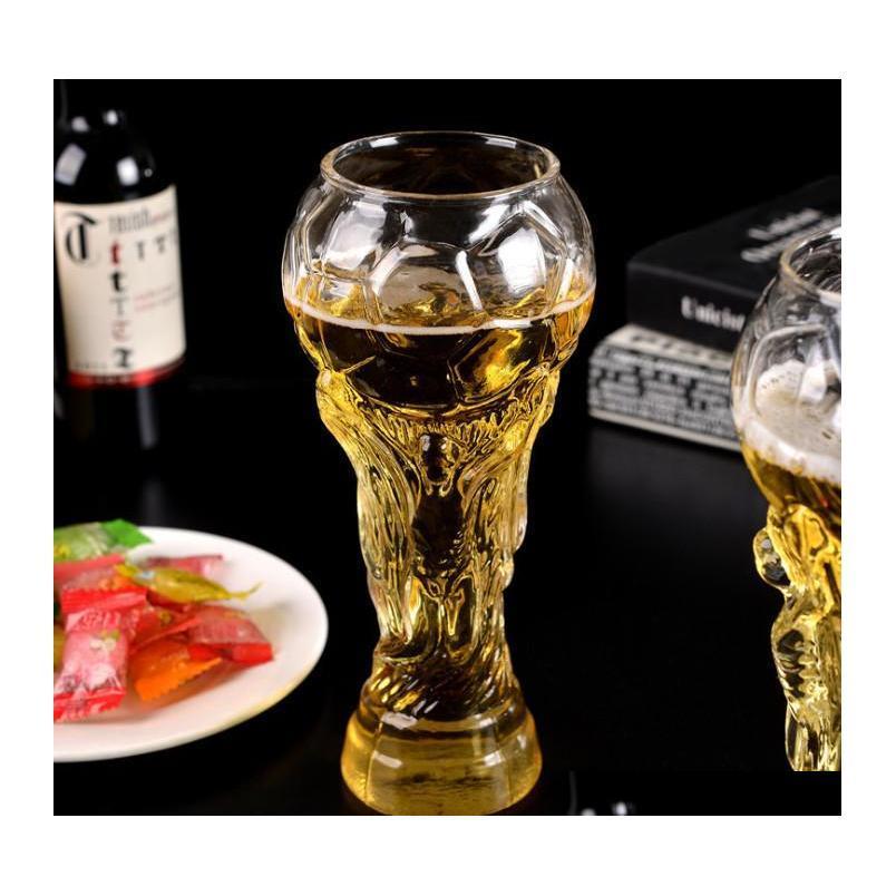 

Wine Glasses 2018 Football World Cup Fans Gift Bar Ktv Beer Glass Custom Creative Wholesale Dakrd