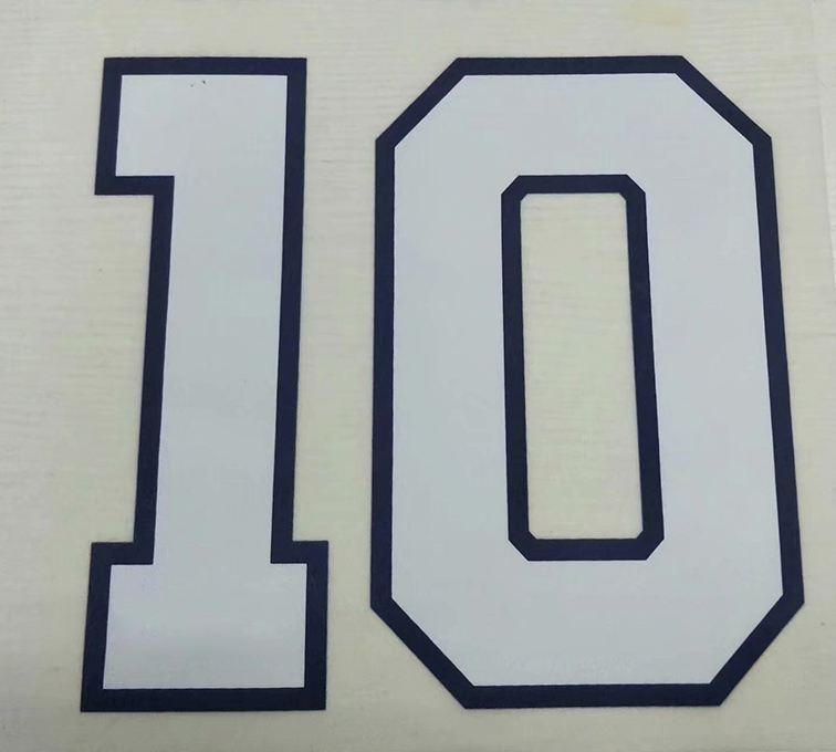 

number 10 best print font dated 17-01-2021, custom number with patches available