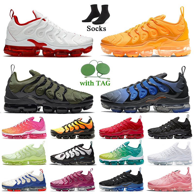 

2022 New Top Quality Women Mens Running Shoes Big Size us 13 Plus Tn University Red Gold Dark Russet Knicks Vibes Griffey Triple White Black Trainers Sneakers Eur 36-47, B38 barely volt 36-40