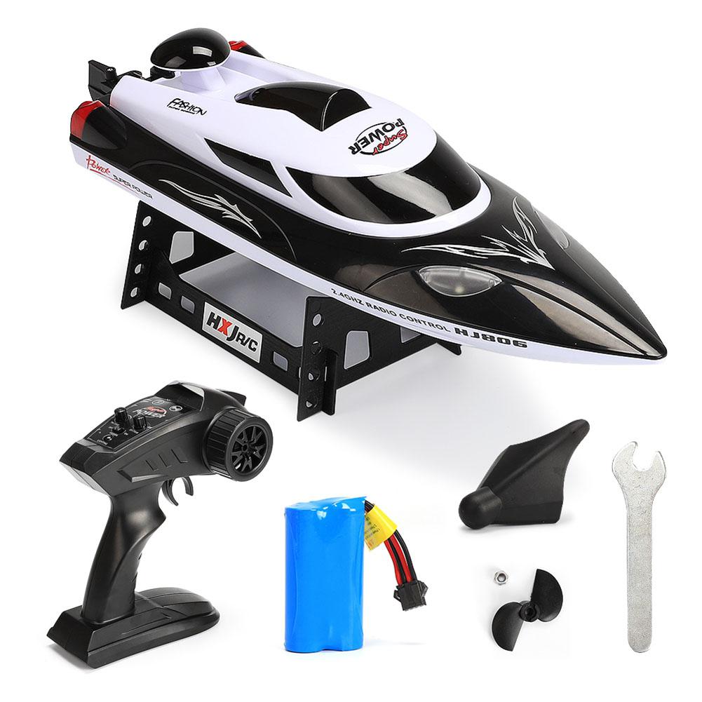 

LeadingStar 2.4G High Speed 35km/h Boat Fast Ship with Remote Control and Cooling Water System RC Boat Ship Speedboat RC Toys, Black