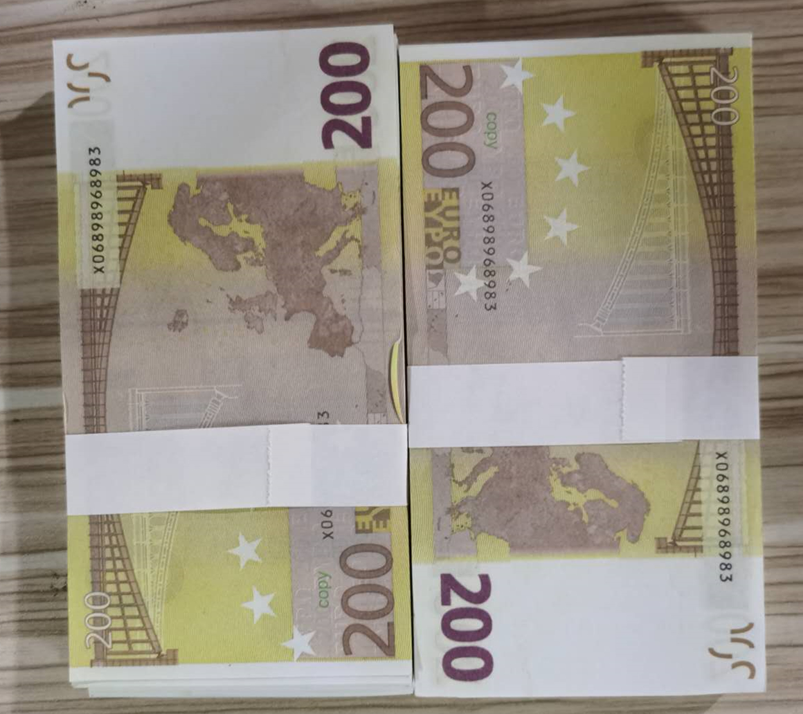 

02 Factory direct sales simulation Euro bills props banknotes DIY children's props game coins Euro game props bills