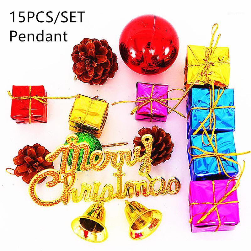 

Merry Christmas Pendant kit package Xmas decorative Bow Ball star jingle Bell gift box for Christmas tree decoration material1