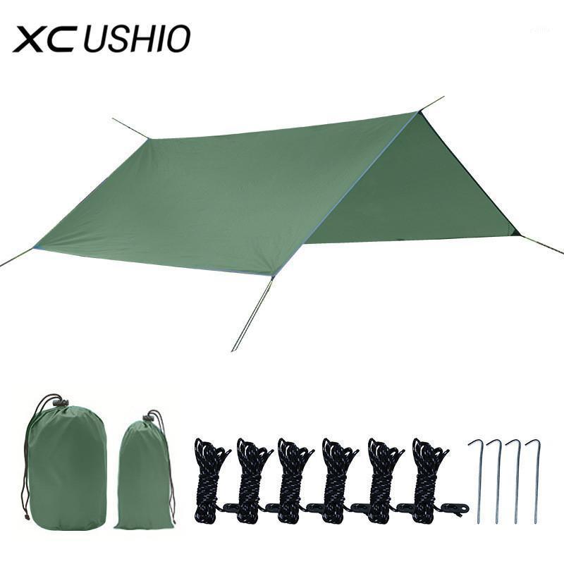 

Ultralight Tarp 300*300cm Outdoor Tent Shade Silver Coating Beach Garden Awnings Canopy Sun Shelter Waterproof Hammock Rain1
