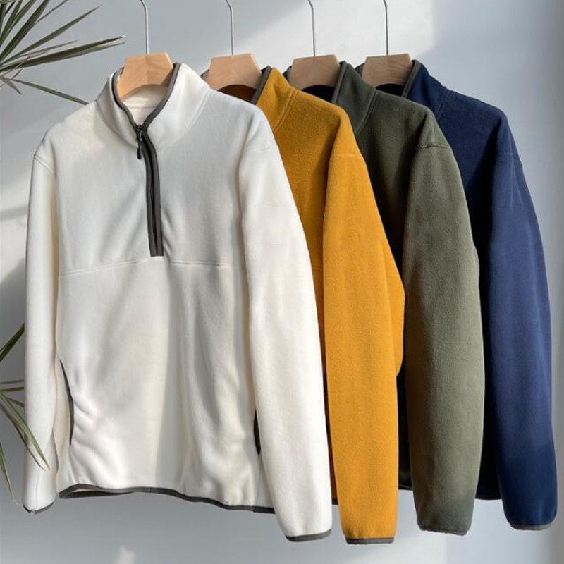 

Brand Designed 22ss zipper men's sweater Autumn Winter warming hoodie jumper 14573, Yellow